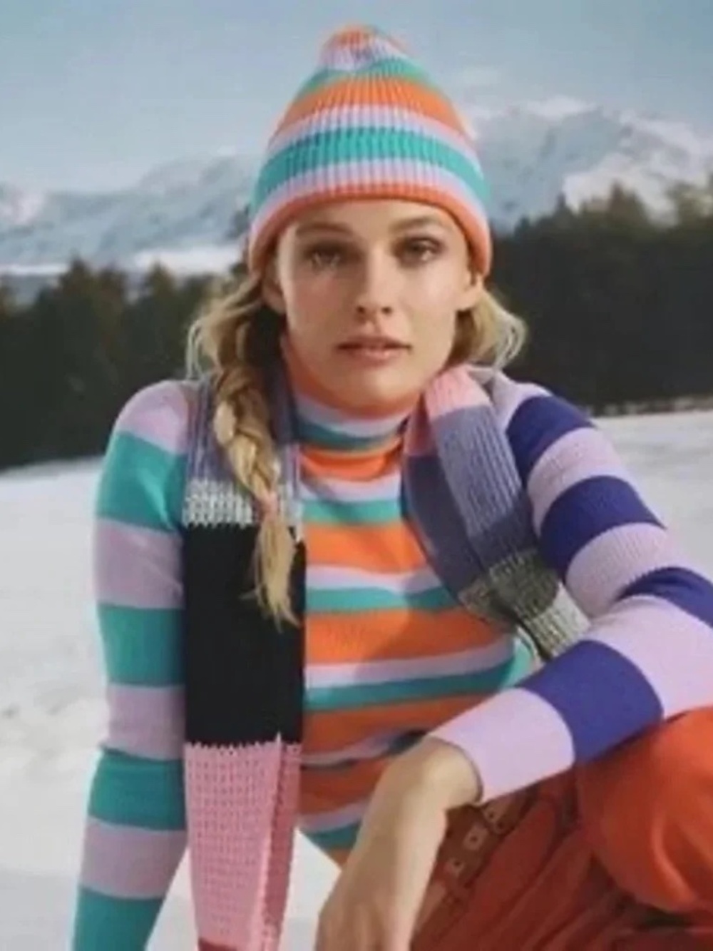 NWT Anthropologie Cozy Stripe Beanie